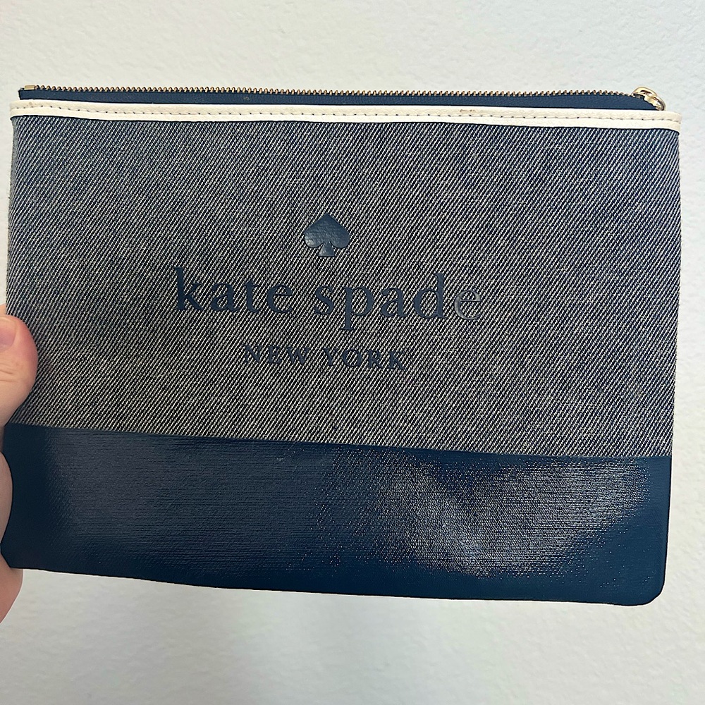 Kate Spade Denim Clutch